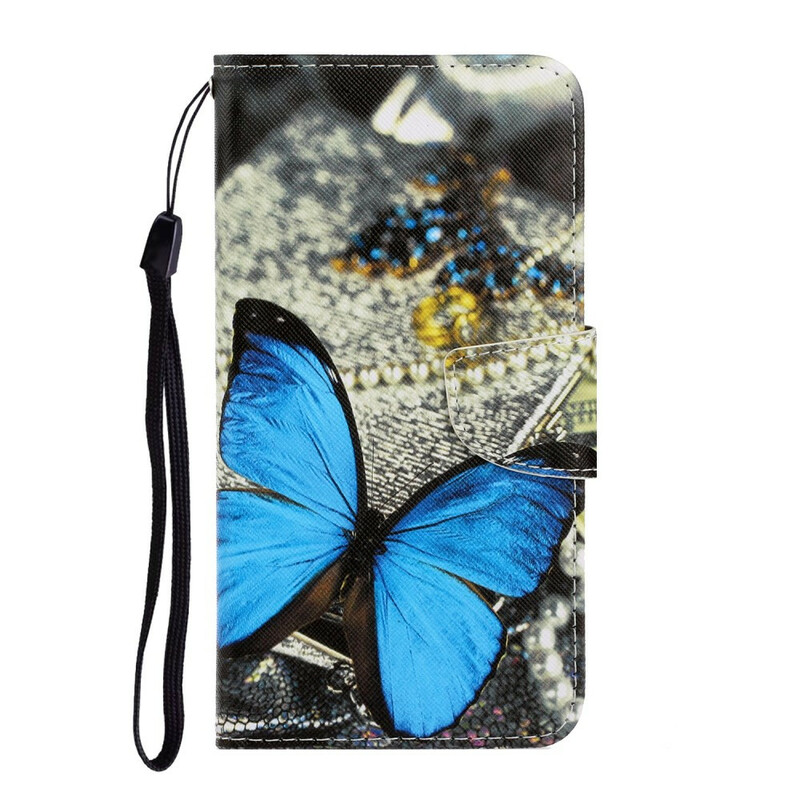 Case Samsung Galaxy A71 Variations Butterflies with Strap