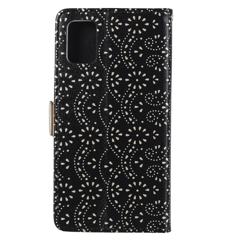 Case Samsung Galaxy A71 Lace Purse with Strap