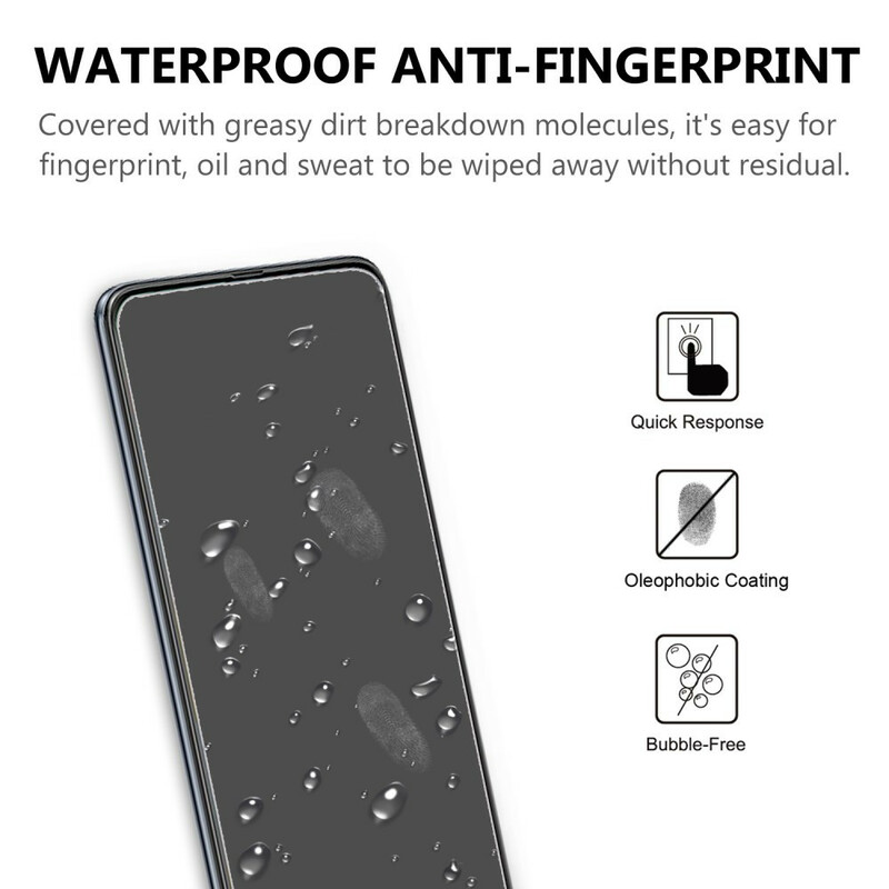 Tempered glass protection (2.5D) for the Samsung Galaxy A71 screen