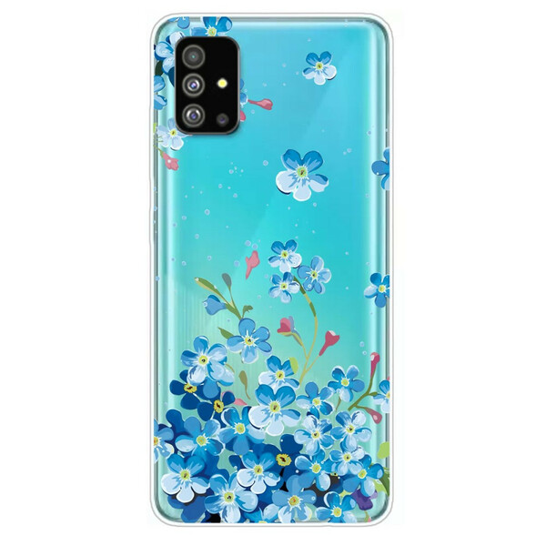 Samsung Galaxy S20 Blue Flowers Case