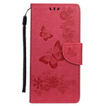 Samsung Galaxy S20 Case Only Butterflies with Strap