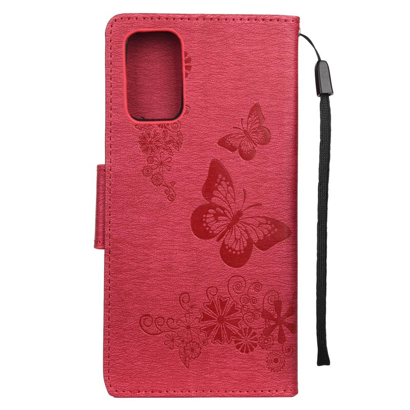 Samsung Galaxy S20 Case Only Butterflies with Strap