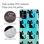 Samsung Galaxy S20 Plus Cover Multiple Black Cats