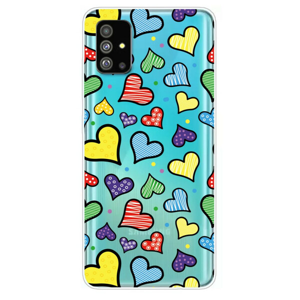 Samsung Galaxy S20 Plus Case Multicolor Hearts