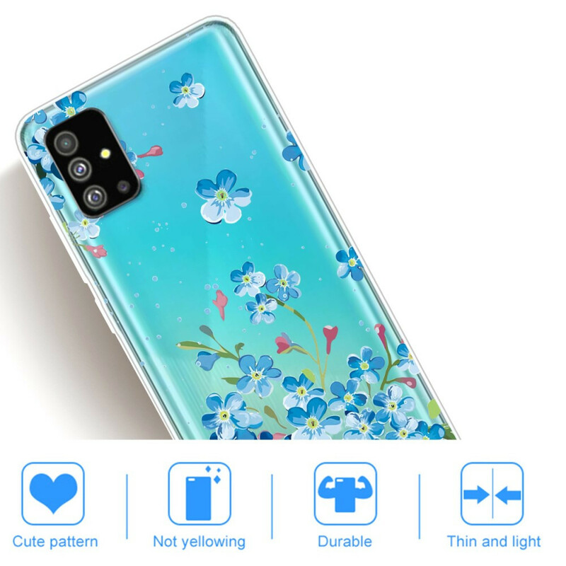Samsung Galaxy S20 Plus Blue Flowers Case