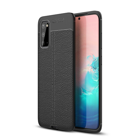 Samsung Galaxy S20 Leather Case Lychee Effect Double Line