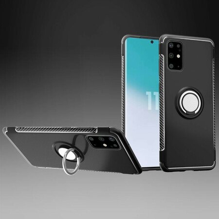 Case Samsung Galaxy S20 Carbon Fiber Metal Ring