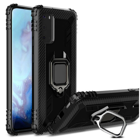 Samsung Galaxy S20 Plus Ring and Carbon Fiber Case