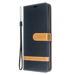 Samsung Galaxy S20 Plus Fabric and Leather Effect Case with Strap