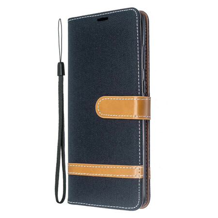 Samsung Galaxy S20 Plus Fabric and Leather Effect Case with Strap