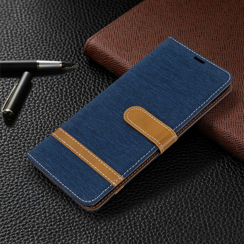 Samsung Galaxy S20 Plus Fabric and Leather Effect Case with Strap