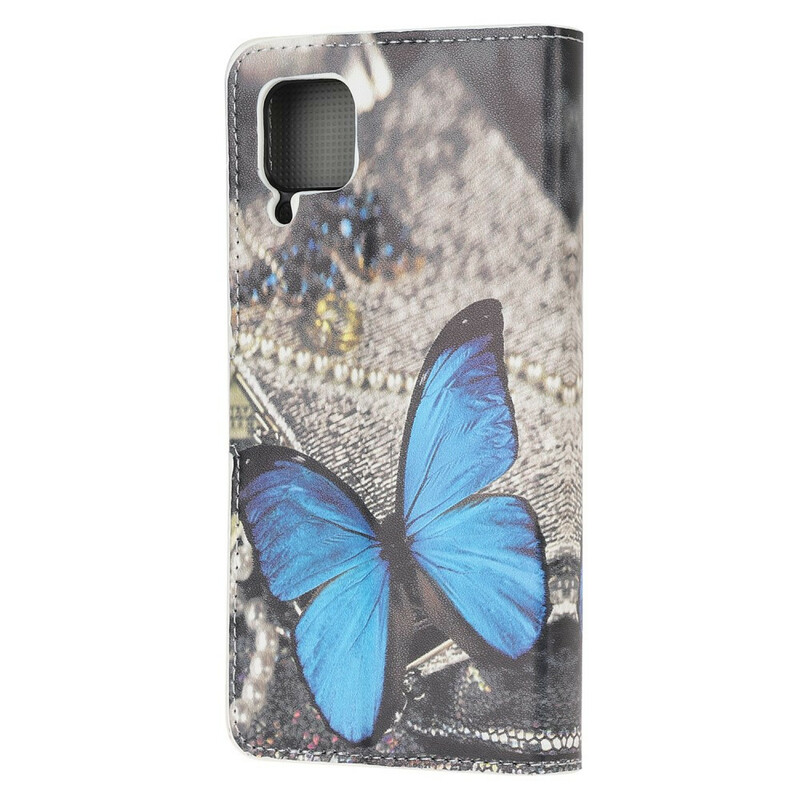 Cover Huawei P40 Lite Papillon Bleu
