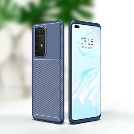Huawei P40 Pro Case Flexible Carbon Fiber Texture