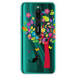 Xiaomi Redmi 8 Cover Cat under the Tree Colorful