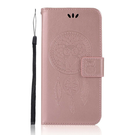 Xiaomi Redmi 8 Leather Effect Dream Catcher Owl Case