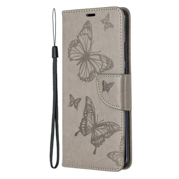 Huawei P40 Pro Case Butterflies and Oblique Flap