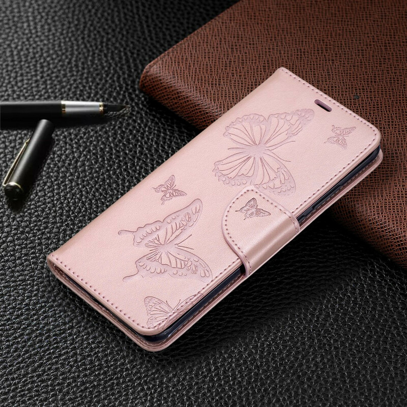 Huawei P40 Pro Case Butterflies and Oblique Flap