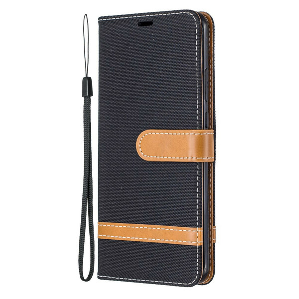 Huawei P40 Pro Fabric and The
ather Effect Case with Strap