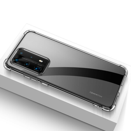 Huawei P40 Transparent Cover LEEU Protective Cushions