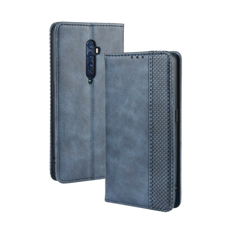Flip Cover Oppo Reno 2 Leather Effect Vintage Stylish