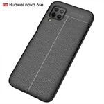 Cover Huawei P40 Lite Leather Effect Lychee Double Line