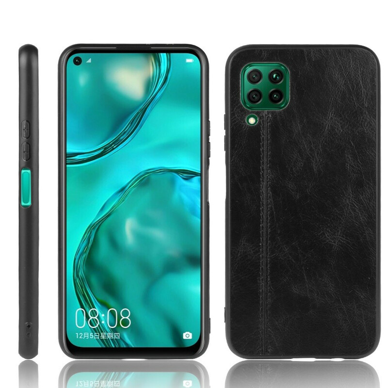 Case Huawei P40 Lite Style Cuir Coutures