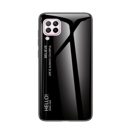 Huawei P40 Lite Cover Tempered Glass Hello