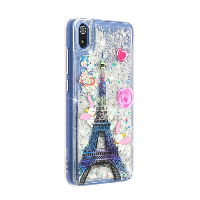 Xiaomi Redmi 7A Eiffel Tower Glitter Case
