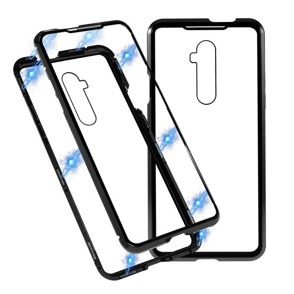 OnePlus
 7T Pro Case Metal and Tempered Glass Edges