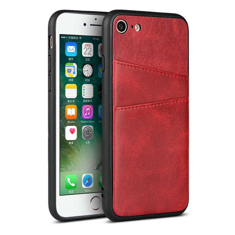 iPhone 8 / 7 Leather Texture Double Card Case