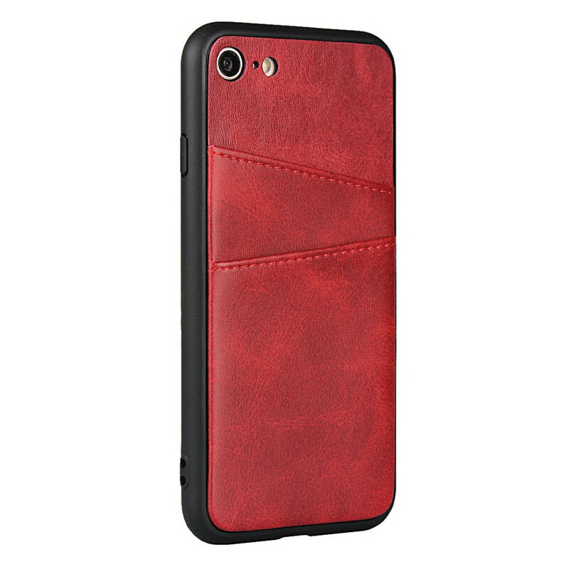 iPhone 8 / 7 Leather Texture Double Card Case