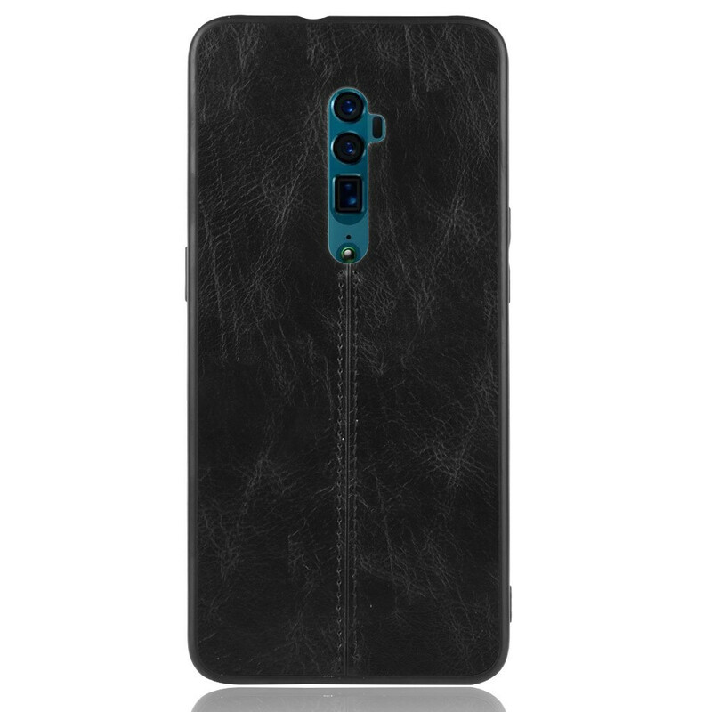 Case Oppo Reno 10x Zoom Style Cuir Coutures