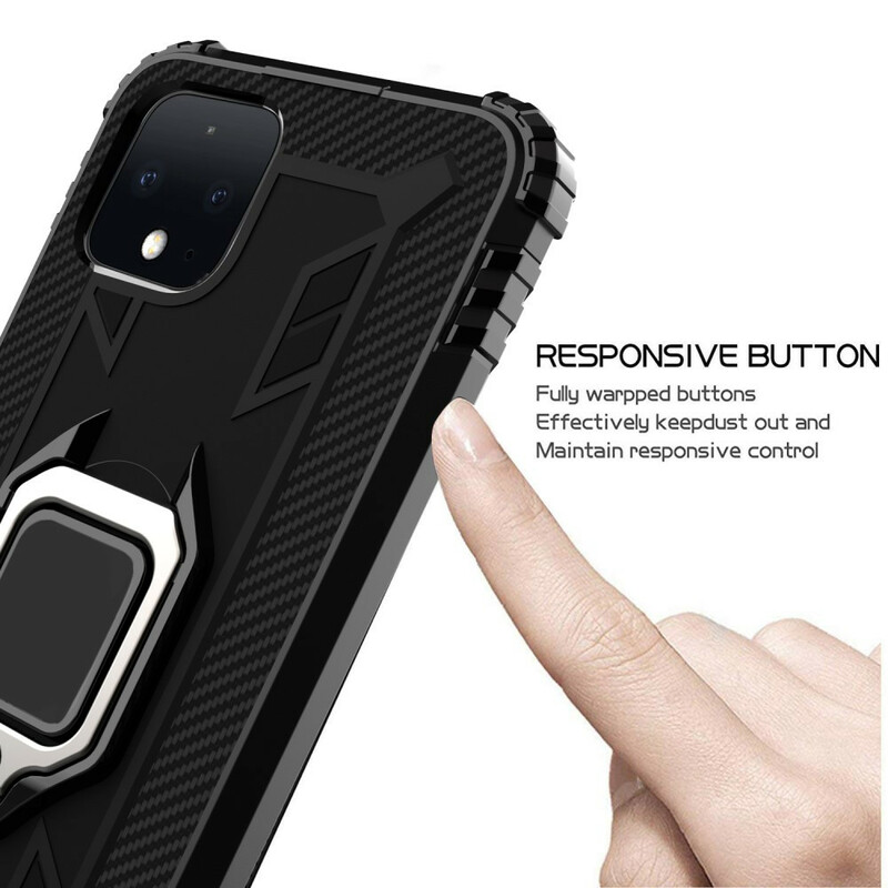 Google Pixel 4 Ring and Carbon Fiber Case