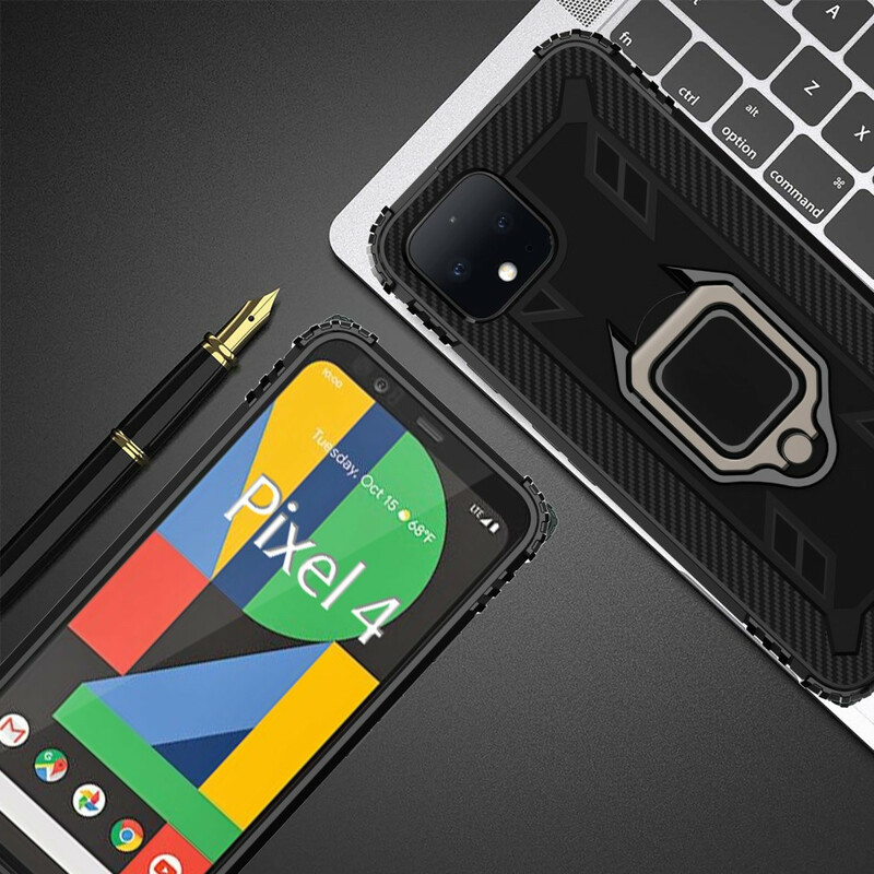 Google Pixel 4 Ring and Carbon Fiber Case