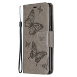 Xiaomi Redmi Note 8 Pro Strap Printed Butterflies Case