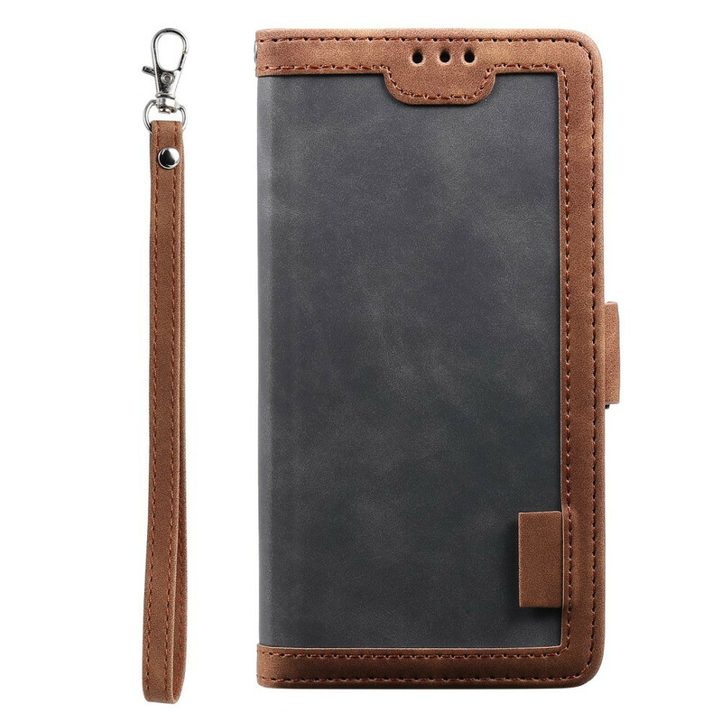 Xaiomi Redmi Note 8 Case Two-tone Leather Reinforced Contours