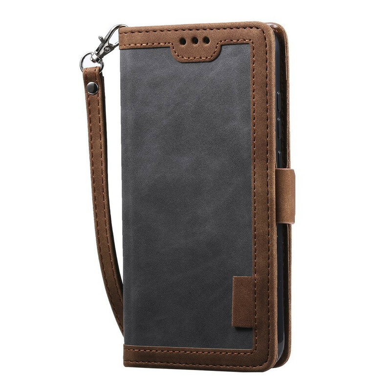 Xaiomi Redmi Note 8 Case Two-tone Leather Reinforced Contours