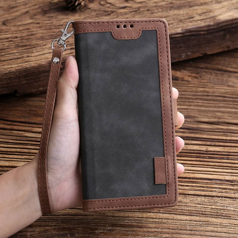 Xaiomi Redmi Note 8 Case Two-tone Leather Reinforced Contours