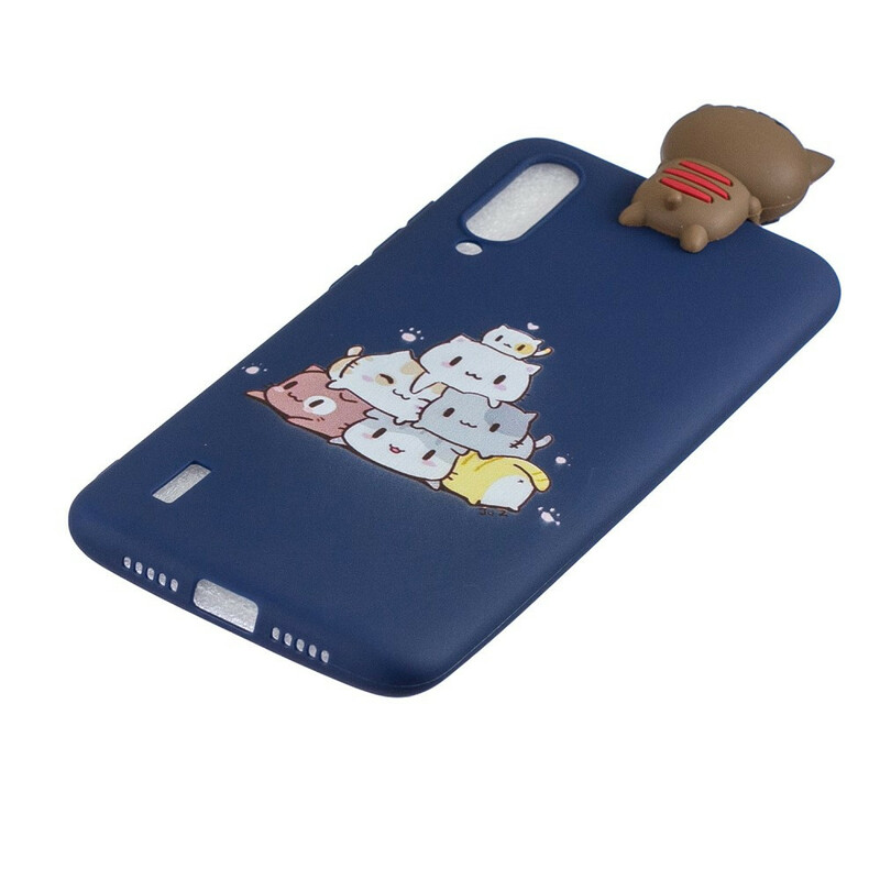 Xiaomi Mi A3 Case Bunch of 3D Cats