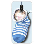 Cover OnePlus 6T Sleeping Kitten