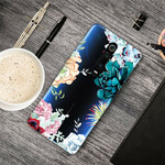 Xiaomi Mi 9T / Mi 9T Pro Transparent Watercolor Flower Case
