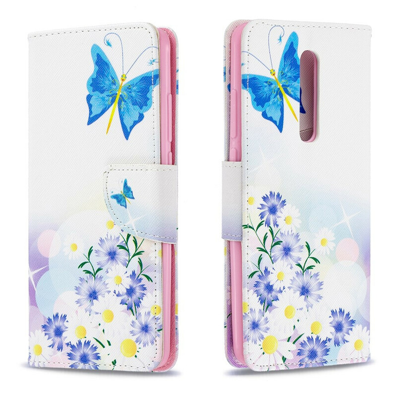 Xiaomi Mi 9T / Mi 9T Pro Case Painted Butterflies and Flowers