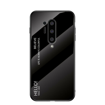 OnePlus 8 Pro Case Tempered Glass Hello