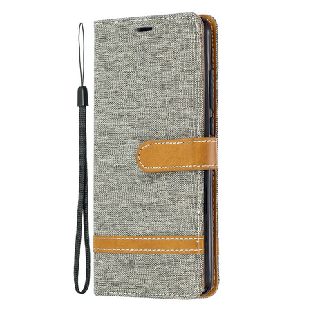 Xiaomi Mi 9T / Mi 9T Pro Fabric and Leather Effect Strap Case