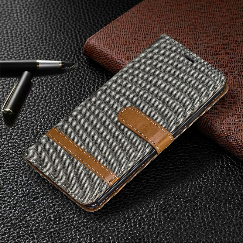Xiaomi Mi 9T / Mi 9T Pro Fabric and Leather Effect Strap Case