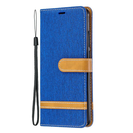 Xiaomi Mi 9T / Mi 9T Pro Fabric and Leather Effect Strap Case