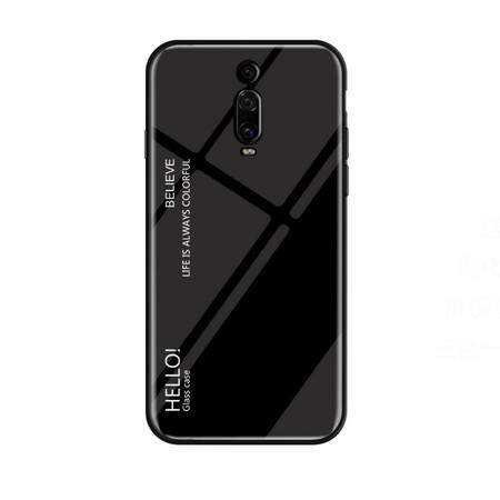 Xiaomi Mi 9T / Mi 9T Pro Tempered Glass Case Hello
