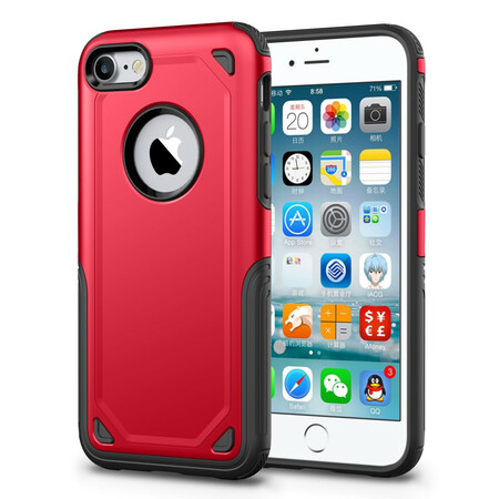 Case iPhone SE 2 / 8 / 7 Armor Metal Effect