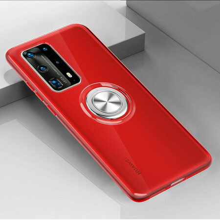 Huawei P40 Transparent Single Ring Metal Case