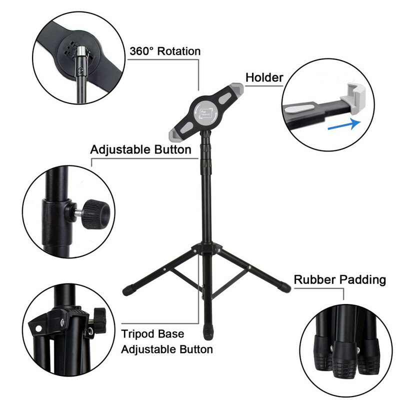 Aluminum Alloy Tripod Stand For Tablets